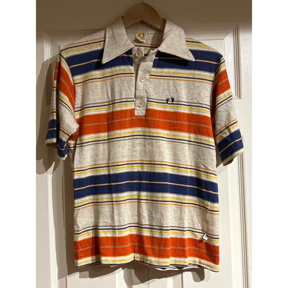Vintage 70s Hang Ten Striped Shirt - Picture 1 of 7